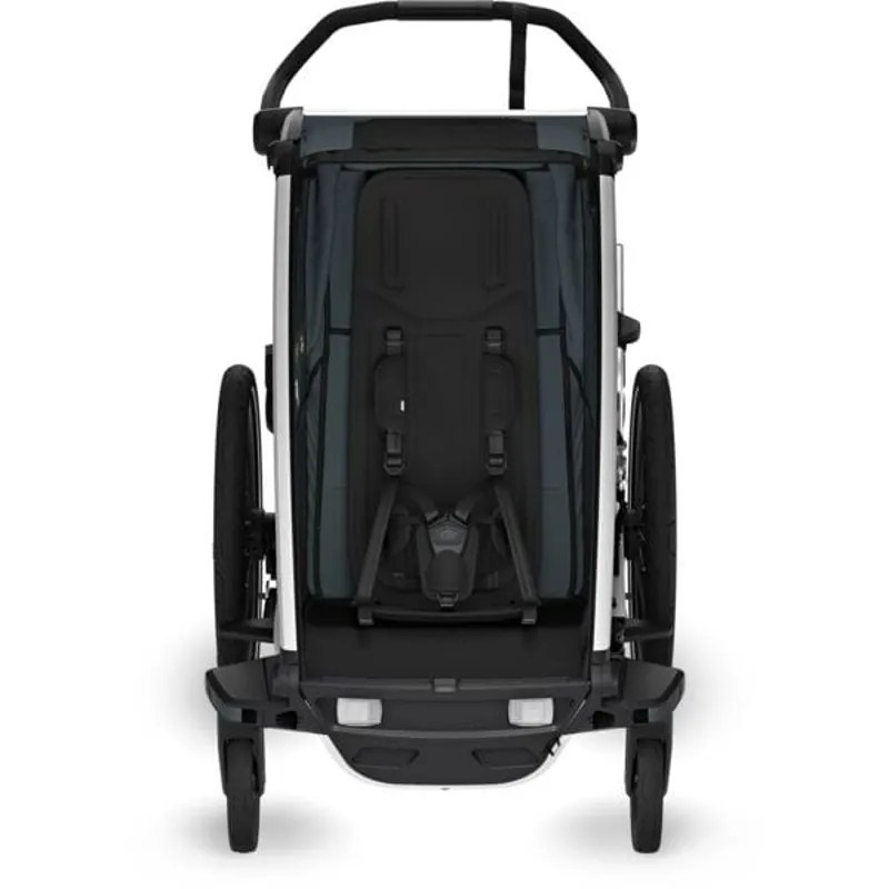 Thule Chariot Cross 2 Single Child Carrier with Cycling and Strolling Kit - Dark Slate-2