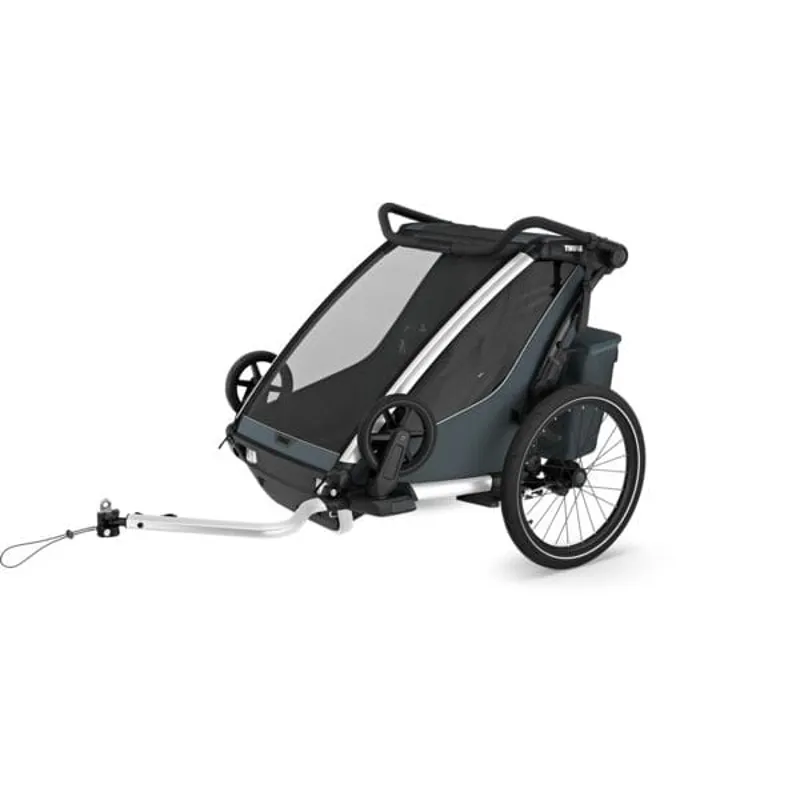 Thule Chariot Cross 2 Double Child Carrier - Slate Grey-2