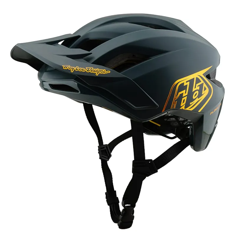 Troy Lee Designs Flowline Mips MTB Helmet - Point Grey/Gold-2
