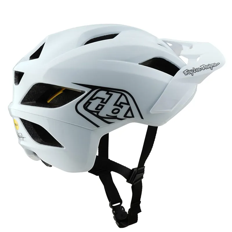 Troy Lee Designs Flowline Mips MTB Helmet - Point White/Black-1
