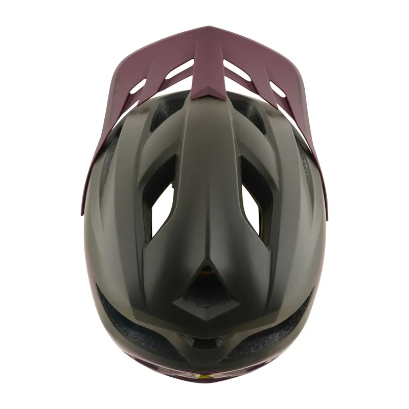 Troy Lee Designs Flowline MIPS MTB Helmet - Point Caper/Prune-7
