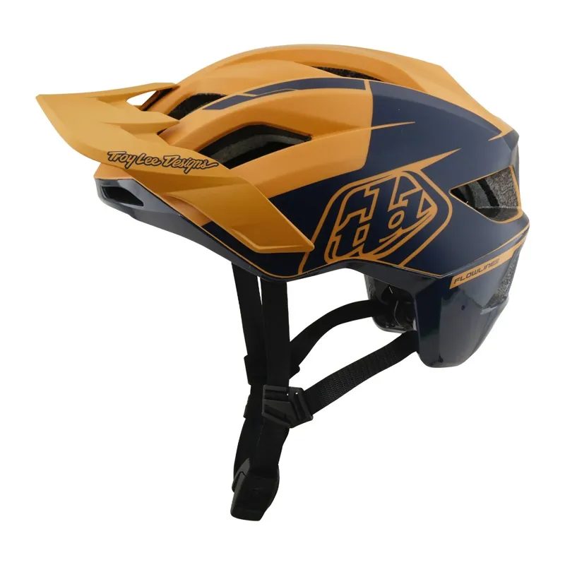 Troy Lee Designs Flowline SE MIPS MTB Helmet - Hydro Mustard/Black Iris-2