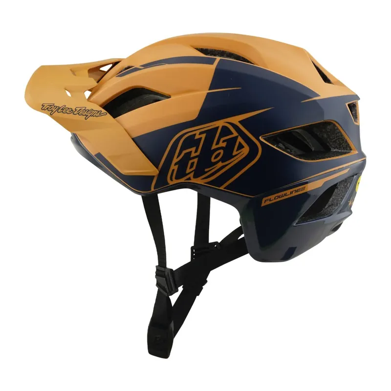 Troy Lee Designs Flowline SE MIPS MTB Helmet - Hydro Mustard/Black Iris-4