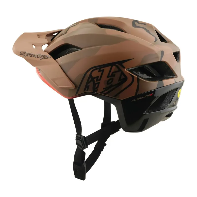 Troy Lee Designs Flowline SE MIPS MTB Helmet - Badge Sienna Camo-4