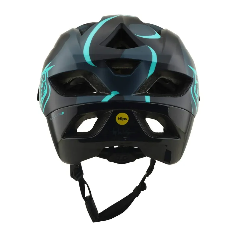 Troy Lee Designs Flowline SE MIPS MTB Helmet - Badge Carbon/Real Teal-6