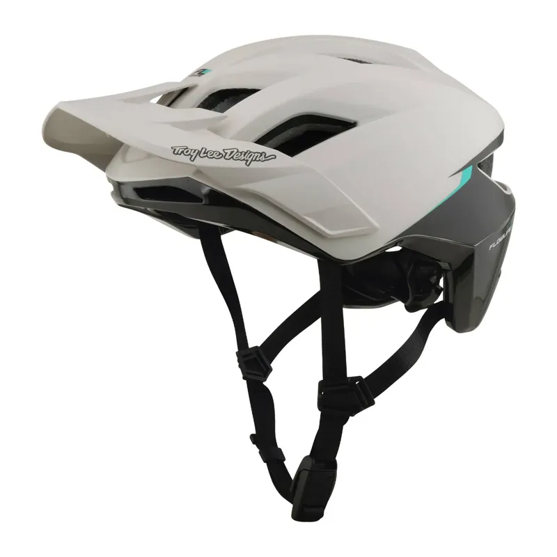 Troy Lee Designs Flowline SE MIPS MTB Helmet - Stacks Pumice/Real Teal