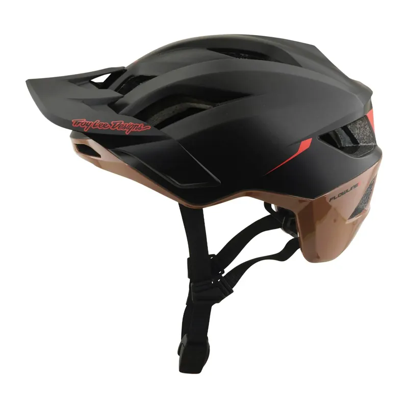 Troy Lee Designs Flowline SE MIPS MTB Helmet - Stacks Charcoal/Sienna-2