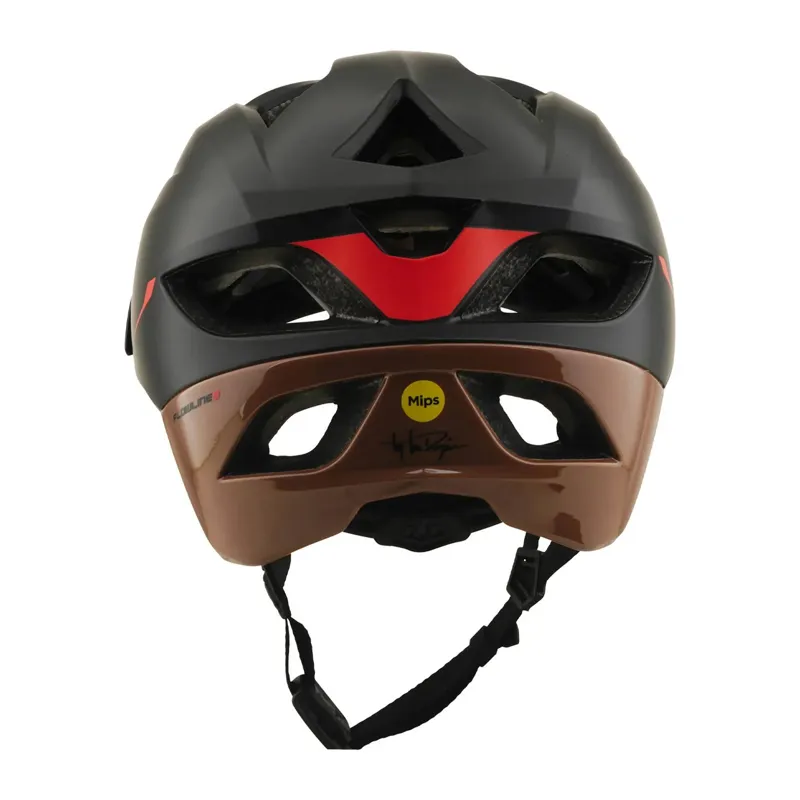 Troy Lee Designs Flowline SE MIPS MTB Helmet - Stacks Charcoal/Sienna-6
