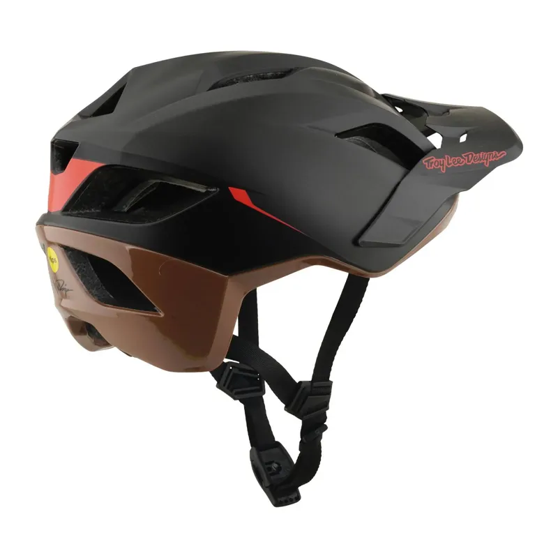 Troy Lee Designs Flowline SE MIPS MTB Helmet - Stacks Charcoal/Sienna-5