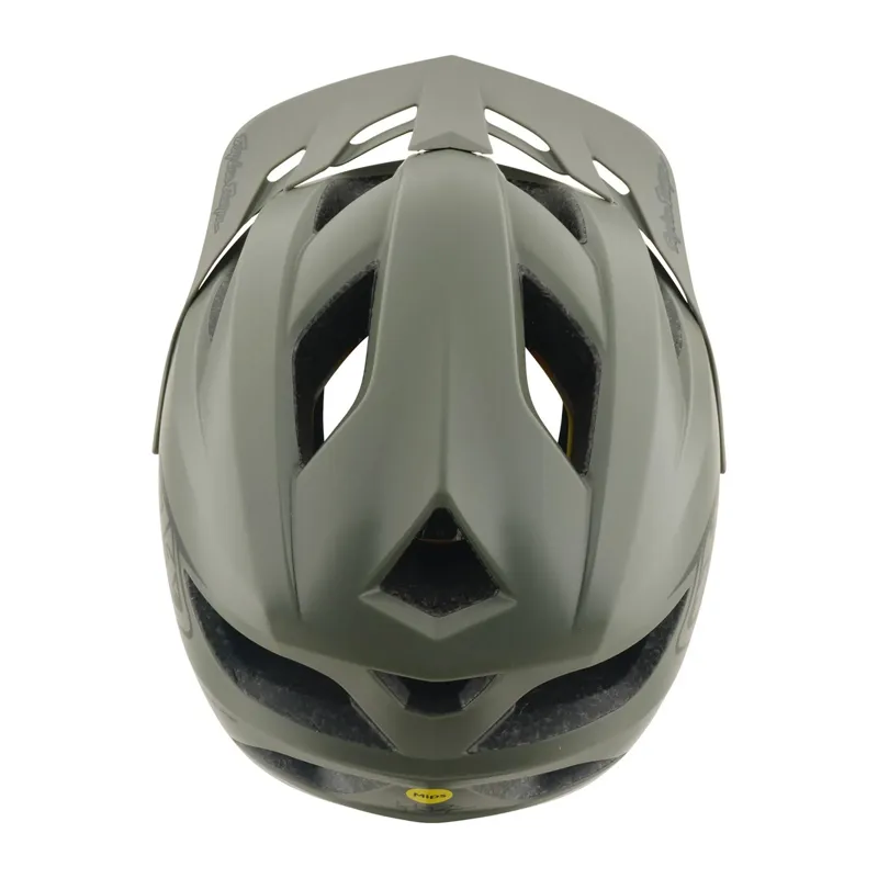 Troy Lee Designs Flowline MIPS Youth Helmet - Point Army/Phantom-7