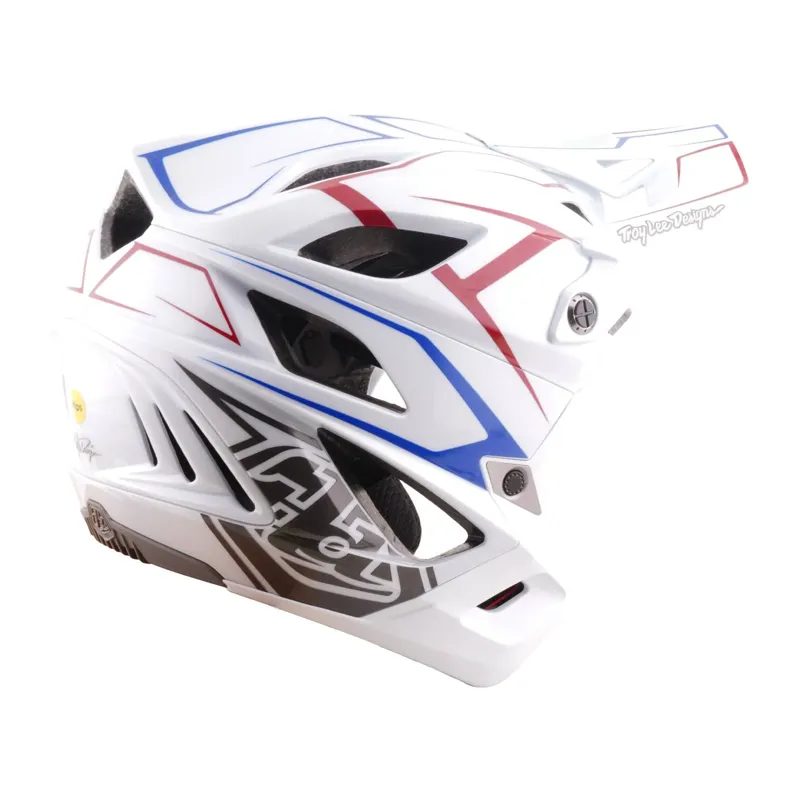 Troy Lee Stage Stunt  Mips Helmet - Pinstripe White-5