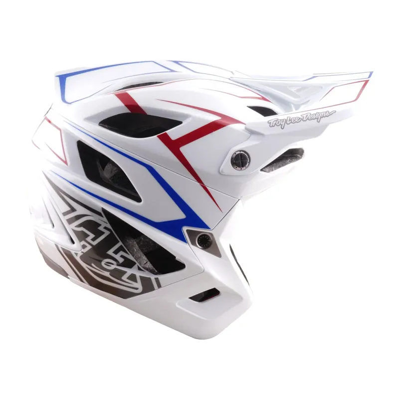 Troy Lee Stage Stunt  Mips Helmet - Pinstripe White-3