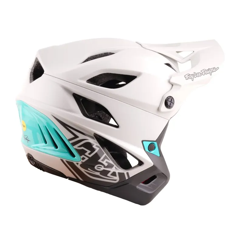 Troy Lee Stage Stunt  Mips Helmet - Drone Pumice/Real Teal-5