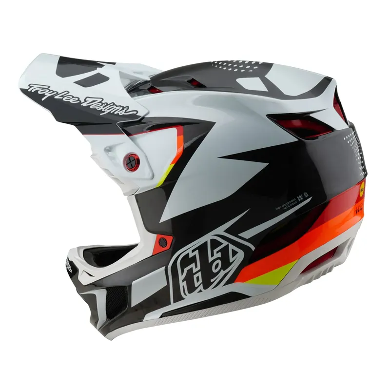 Troy Lee Designs D4 Carbon Mips Full Face Helmet - Optic Black-4