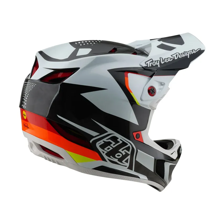 Troy Lee Designs D4 Carbon Mips Full Face Helmet - Optic Black-5