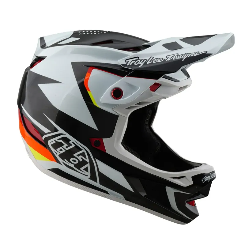Troy Lee Designs D4 Carbon Mips Full Face Helmet - Optic Black-3
