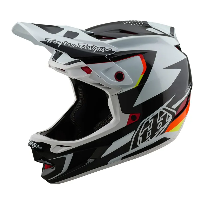 Troy Lee Designs D4 Carbon Mips Full Face Helmet - Optic Black-2