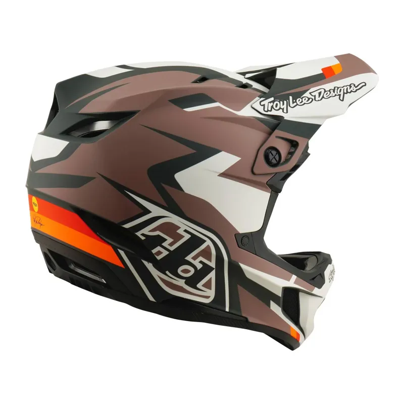 Troy Lee Designs D4 Polyacrylate Mips Full Face Helmet - Roamer Clay-3