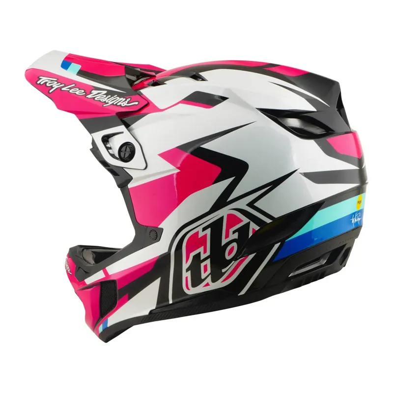 Troy Lee Designs D4 Polyacrylate Mips Full Face Helmet - Roamer Magenta-2