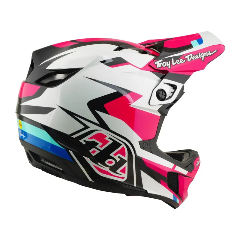 Troy Lee Designs D4 Polyacrylate Mips Full Face Helmet - Roamer Magenta-3