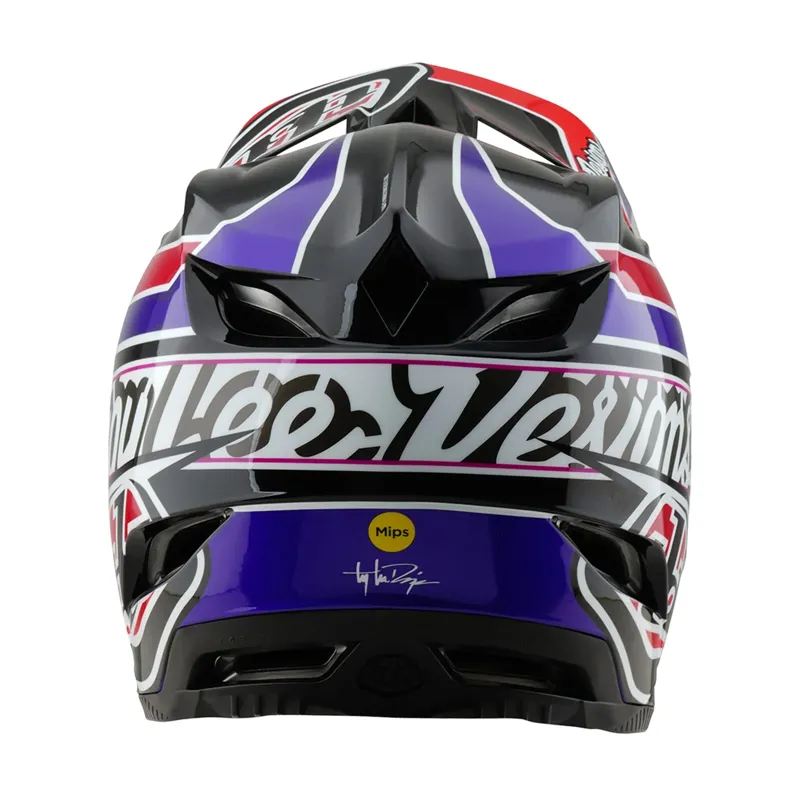 Troy Lee Designs D4 Polyacrylate Mips Full Face Helmet - Linear Black-6