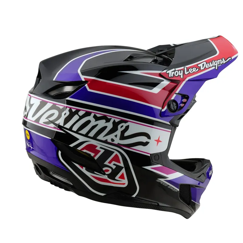 Troy Lee Designs D4 Polyacrylate Mips Full Face Helmet - Linear Black-5