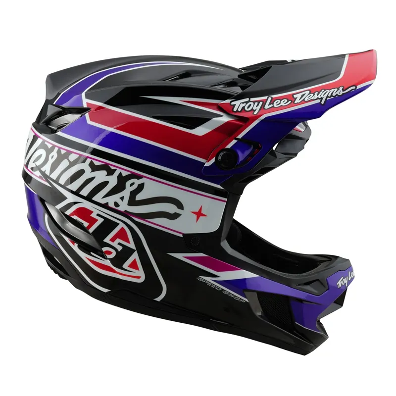 Troy Lee Designs D4 Polyacrylate Mips Full Face Helmet - Linear Black-1
