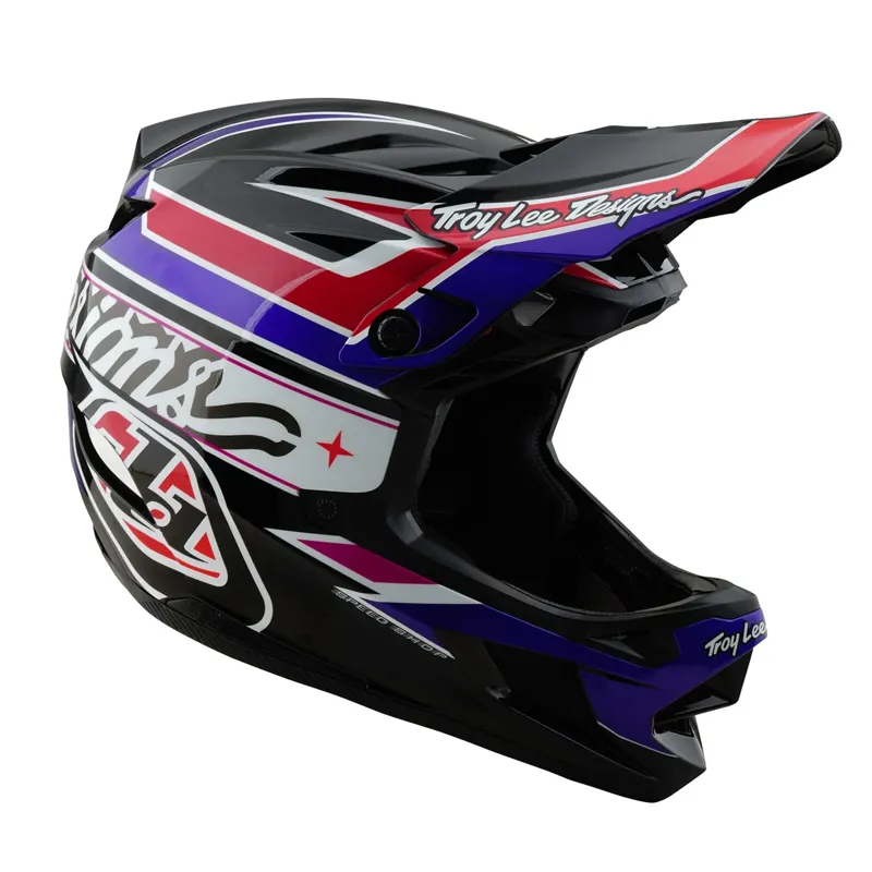 Troy Lee Designs D4 Polyacrylate Mips Full Face Helmet - Linear Black-3