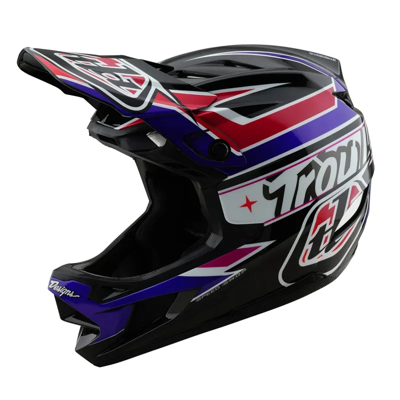 Troy Lee Designs D4 Polyacrylate Mips Full Face Helmet - Linear Black-2