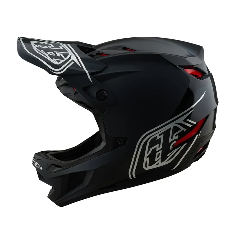 Troy Lee Designs D4 Polyacrylate Mips Full Face Helmet - Shadow Black