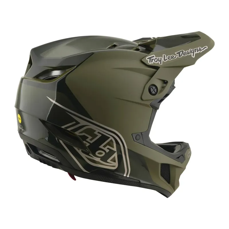Troy Lee Designs D4 Polyacrylate Mips Full Face Helmet - Shadow Beetle-3