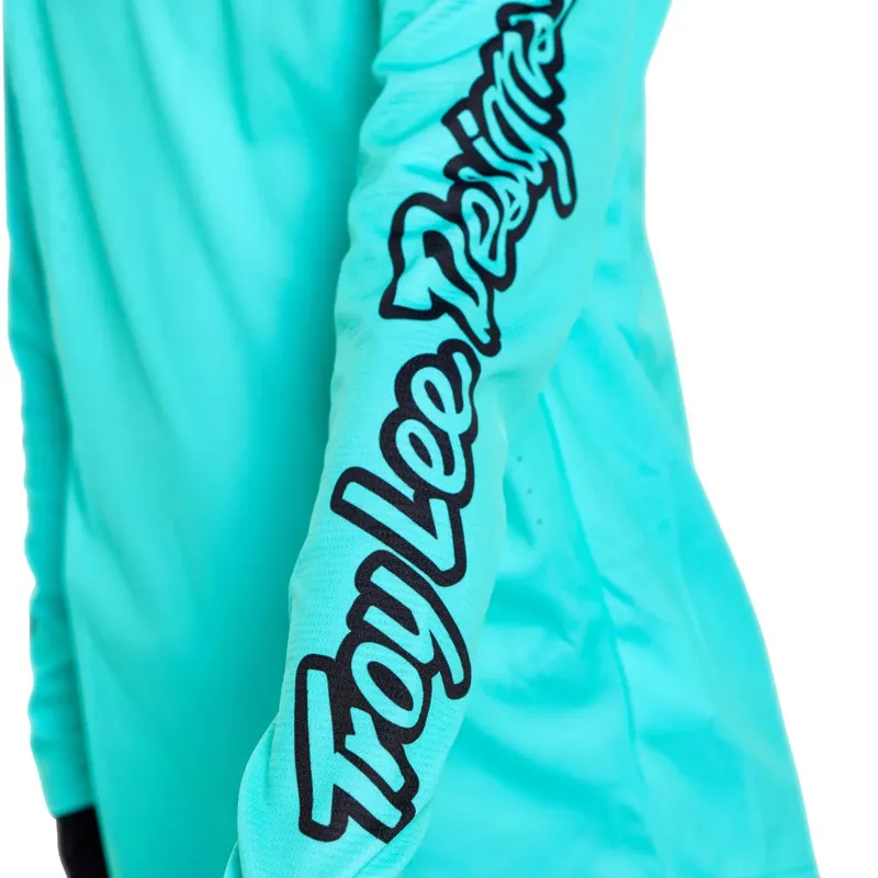 Troy Lee Designs Sprint Pro Youth Long Sleeve Jersey - Mono Real Teal-10