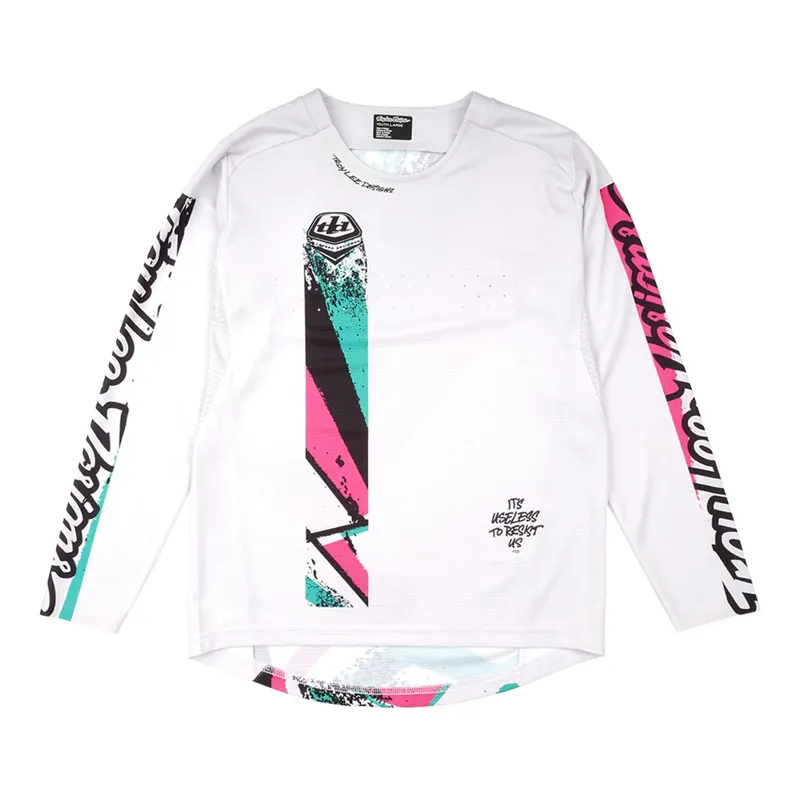 Troy Lee Designs Sprint Youth Long Sleeve Jersey - Full Pull Chalk