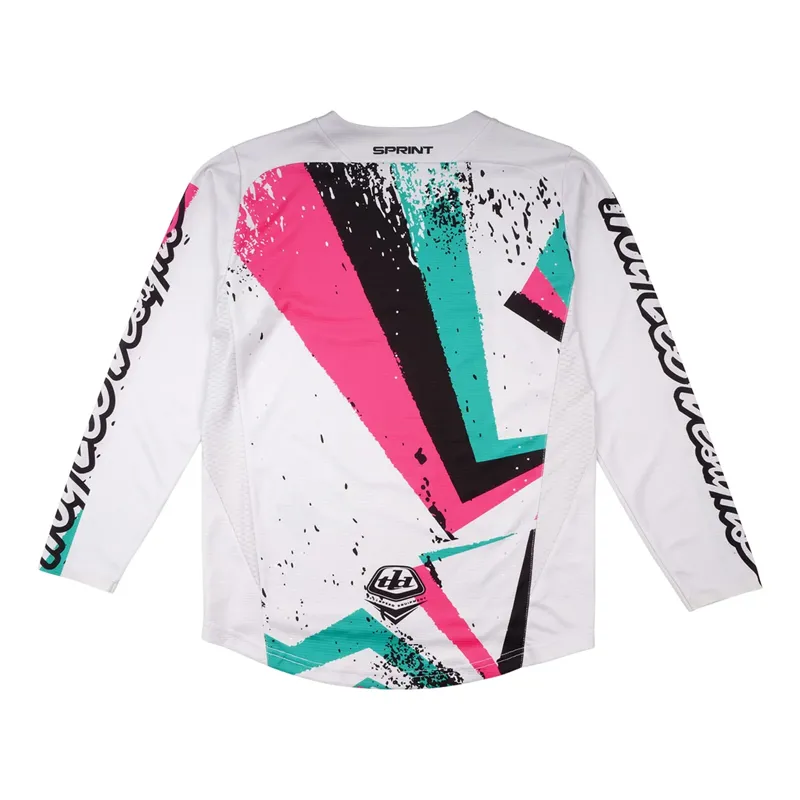 Troy Lee Designs Sprint Youth Long Sleeve Jersey - Full Pull Chalk-1