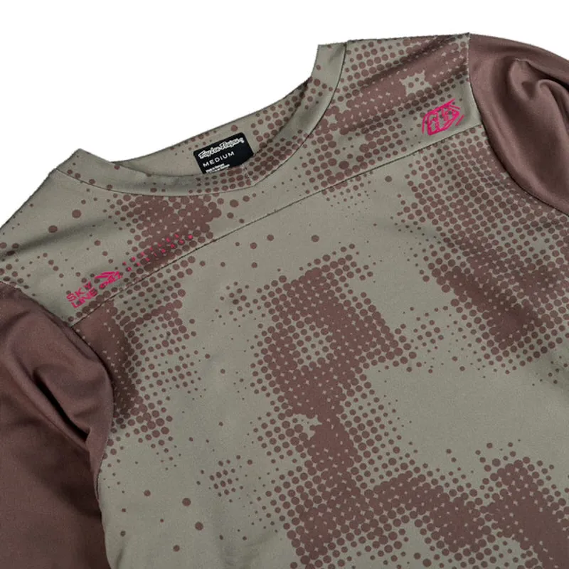 Troy Lee Designs Skyline Chill Men's Long Sleeve Jersey - Scattered Olive-2