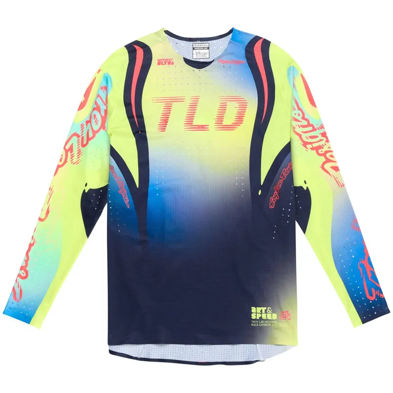 Troy Lee Designs Sprint Ultra Men's Long Sleeve Jersey - Drip Glo Yellow