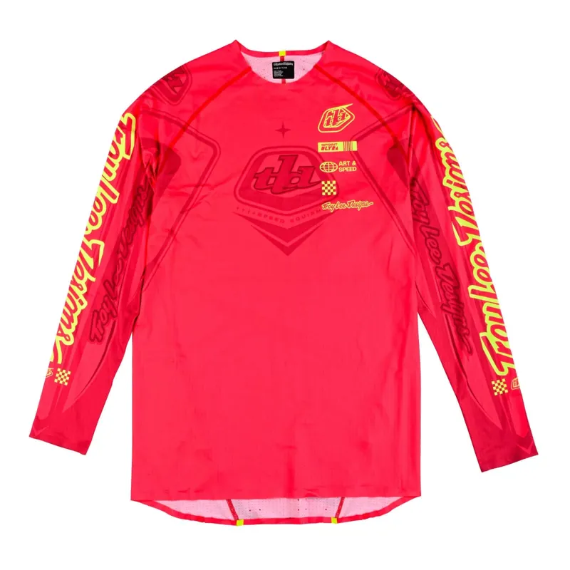 Troy Lee Designs Sprint Ultra Men's Long Sleeve Jersey - Ghostwing Infra Red