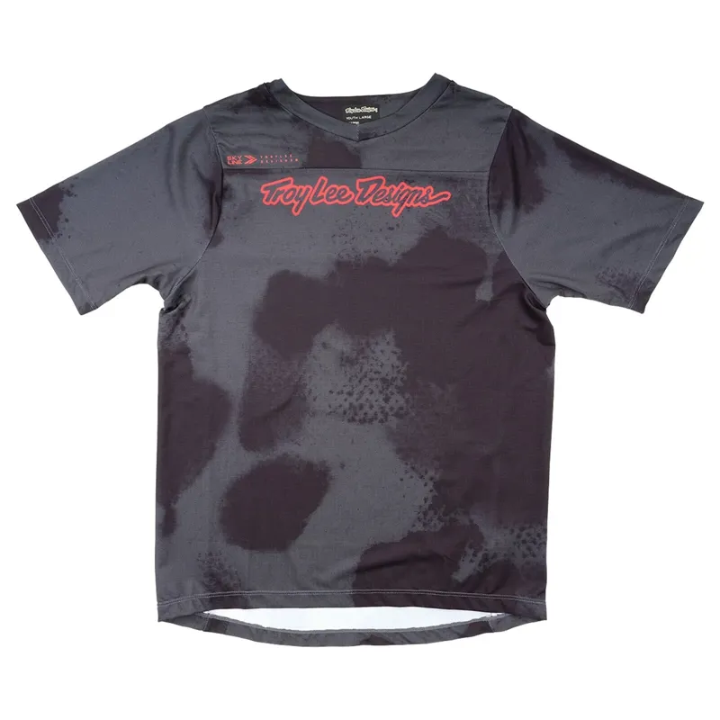 Troy Lee Designs Flowline Youth Short Sleeve Jersey - Flared Carbon