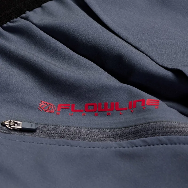 Troy Lee Designs Flowline Superlyte Men's Baggy Shorts - Mono Steel Blue-3