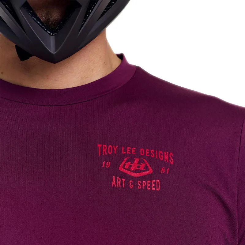 Troy Lee Designs Ruckus Ride Men's Long Sleeve Jersey - Lockdown Sangria-6