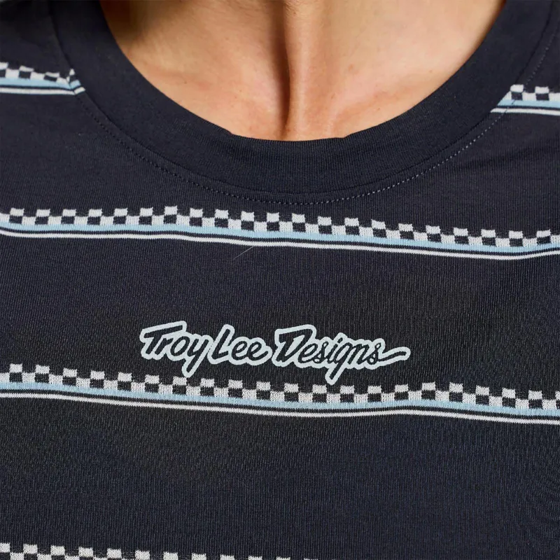 Troy Lee Designs Lilium Ride Women's Technical T-Shirt - Checked Out Carbon-6