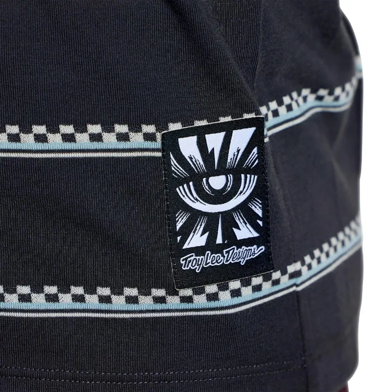 Troy Lee Designs Lilium Ride Women's Technical T-Shirt - Checked Out Carbon-7