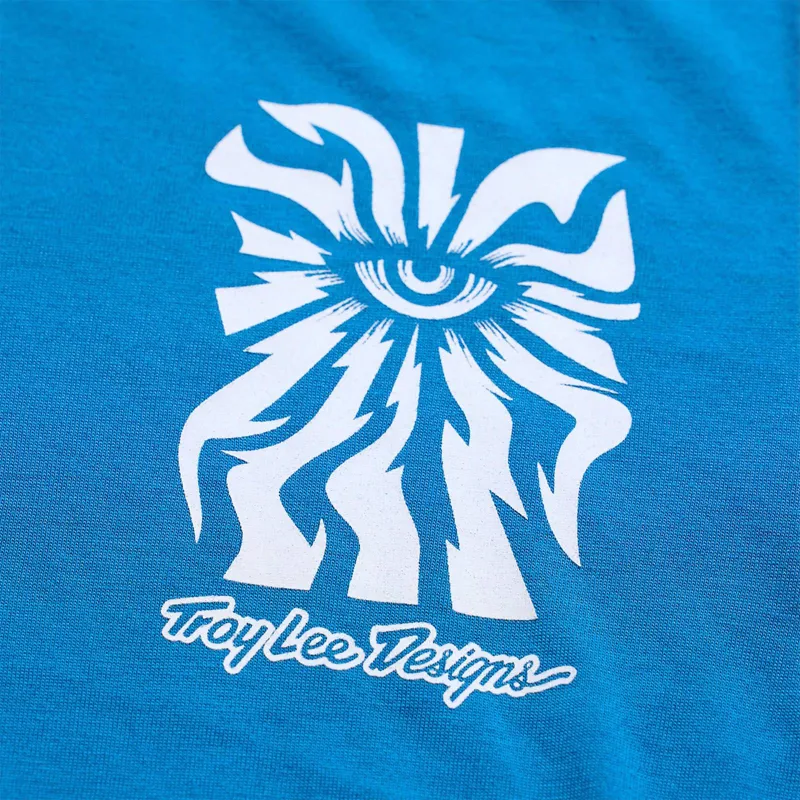 Troy Lee Designs Lilium Ride Women's Technical T-Shirt - One Eye Aero Blue-2