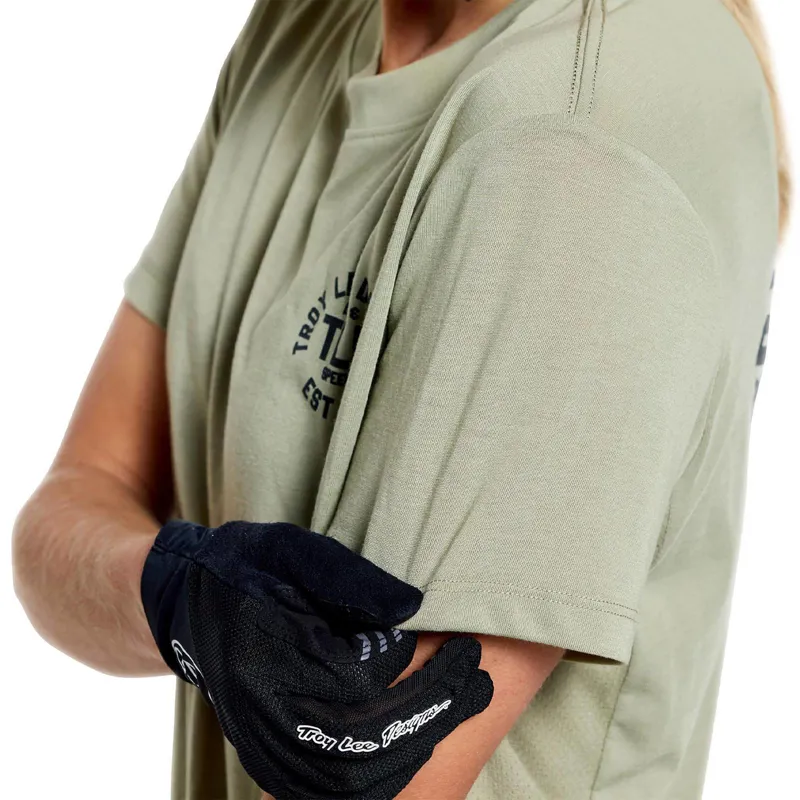 Troy Lee Designs Lilium Ride Women's Technical T-Shirt - Stamps Sage-7