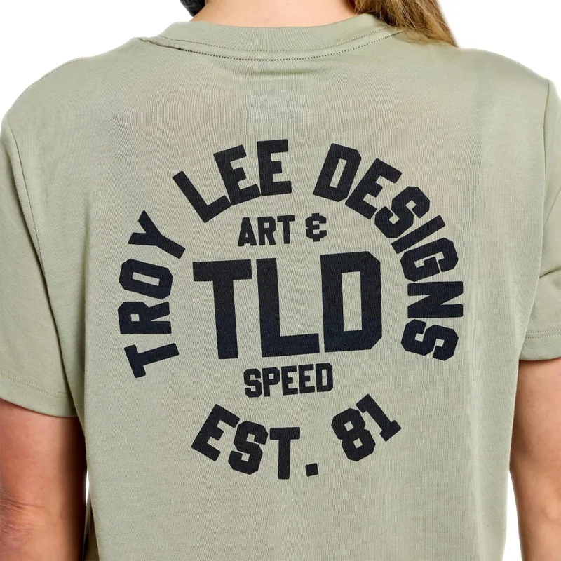 Troy Lee Designs Lilium Ride Women's Technical T-Shirt - Stamps Sage-8