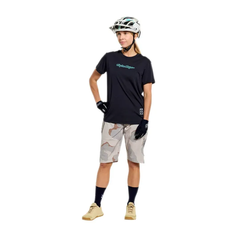 Troy Lee Designs Lilium Ride Women's Technical T-Shirt - Signature Black-9