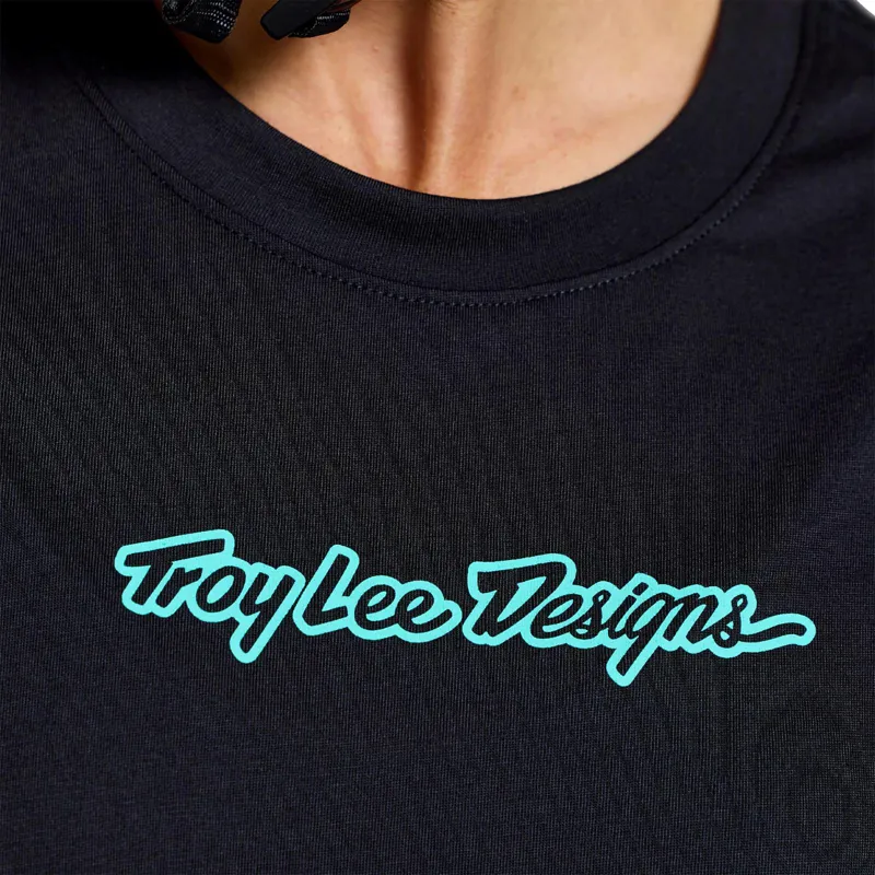 Troy Lee Designs Lilium Ride Women's Technical T-Shirt - Signature Black-7