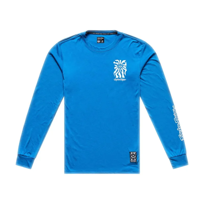 Troy Lee Designs Skyline Ride Men's Long Sleeve Jersey - One Eye Aero Blue