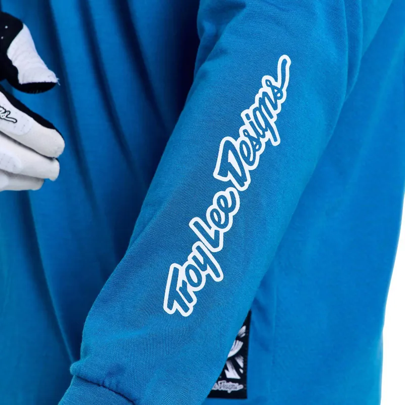 Troy Lee Designs Skyline Ride Men's Long Sleeve Jersey - One Eye Aero Blue-8