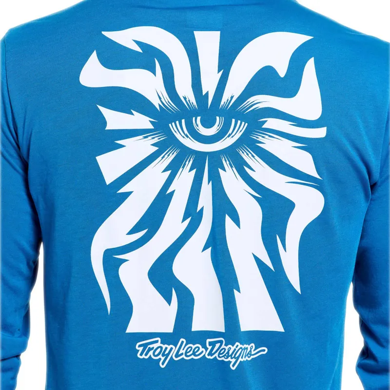 Troy Lee Designs Skyline Ride Men's Long Sleeve Jersey - One Eye Aero Blue-9